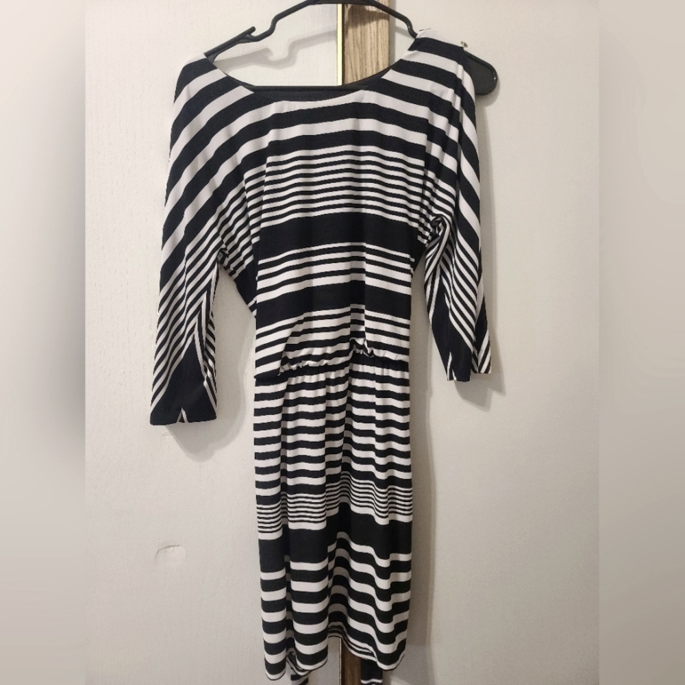 Guess Long sleeve striped dress
